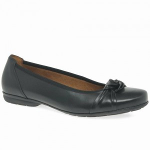 Black Gabor Ashlene Casual Women Flat Shoes | NOIF-38106