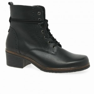 Black Gabor Soul Women Ankle Boots | NAPE-29571