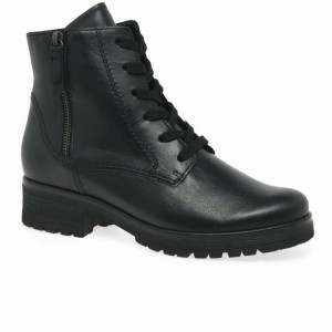 Black Gabor Zane Women Ankle Boots | HTQK-10642