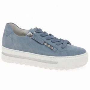 White Gabor Heather Casual Women Trainers | BWFQ-17854