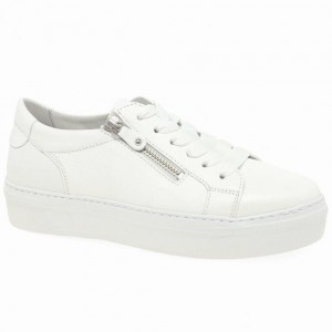 White Gabor Michaela Women Trainers | IBFW-10589