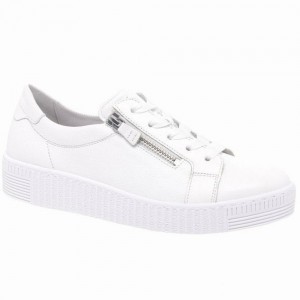 White Gabor Wisdom Casual Women Trainers | QHMI-39847