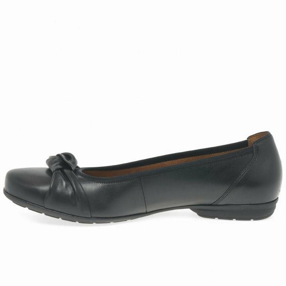 Black Gabor Ashlene Casual Women Flat Shoes | NOIF-38106