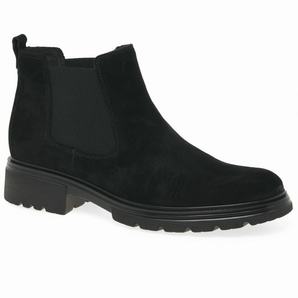 Black Gabor Babel Women Chelsea Boots | YDSC-89175