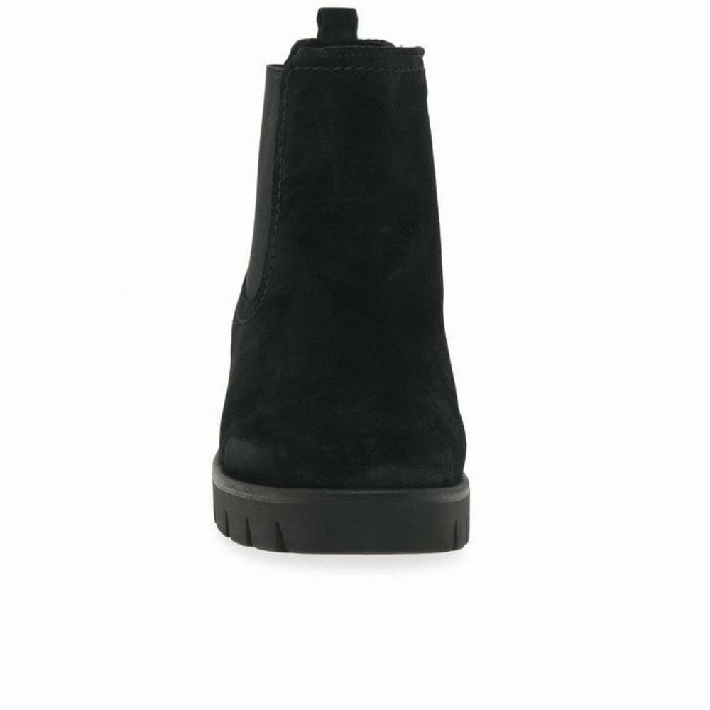 Black Gabor Bodo Suede Women Ankle Boots | GRYJ-46195