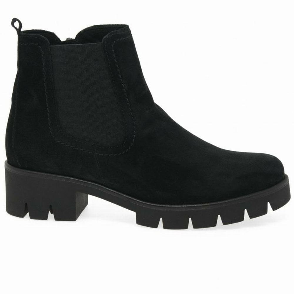 Black Gabor Bodo Suede Women Ankle Boots | GRYJ-46195