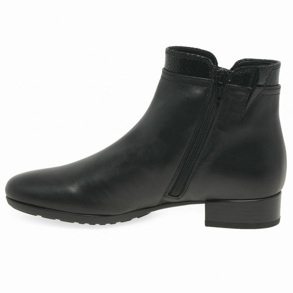 Black Gabor Briano Women Ankle Boots | ROPH-56487