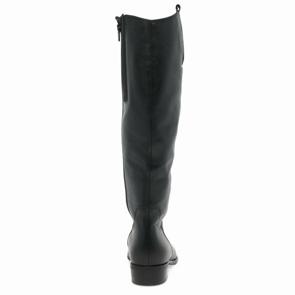 Black Gabor Brook M Medium Calf Fitting Women Knee High Boots | GKCL-27085