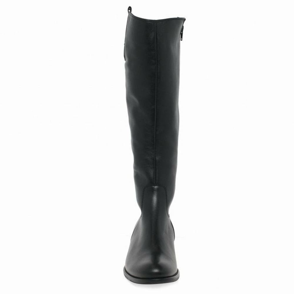 Black Gabor Brook M Medium Calf Fitting Women Knee High Boots | GKCL-27085