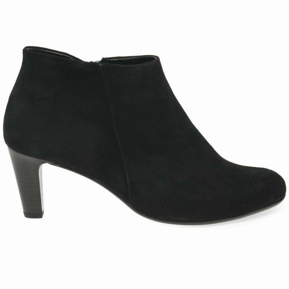 Black Gabor Fatale Women Ankle Boots | BJWM-40256