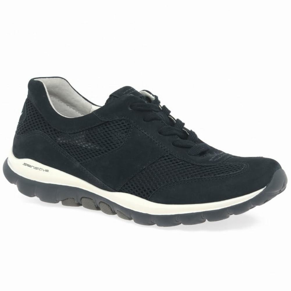 Black Gabor Helen Sports Women Trainers | RWLQ-15726