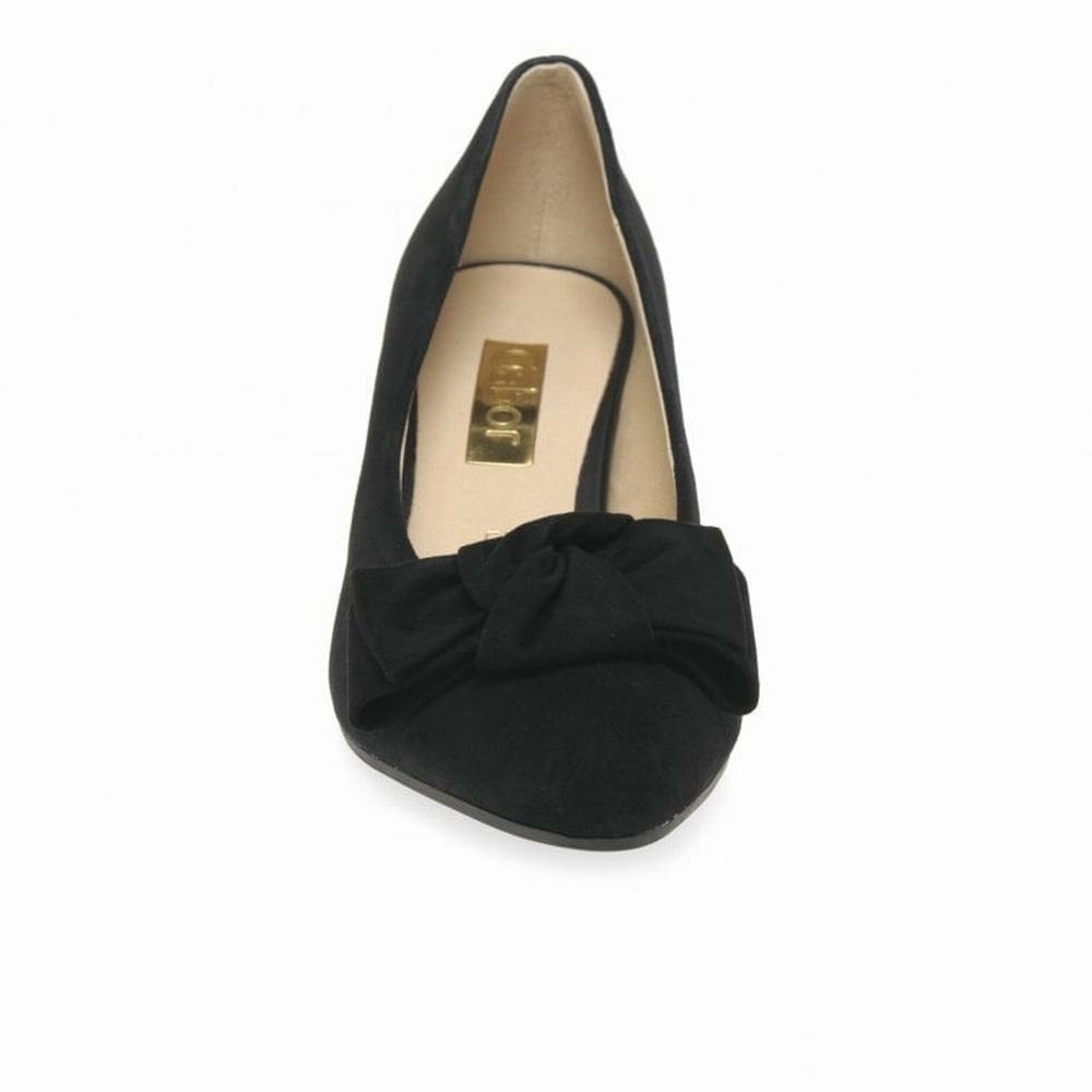 Black Gabor Kesh Court Women Heels | VDZU-62509