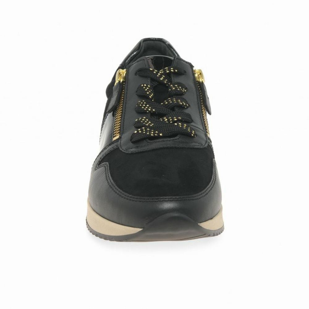 Black Gabor Lulea Casual Women Trainers | DAYX-42809