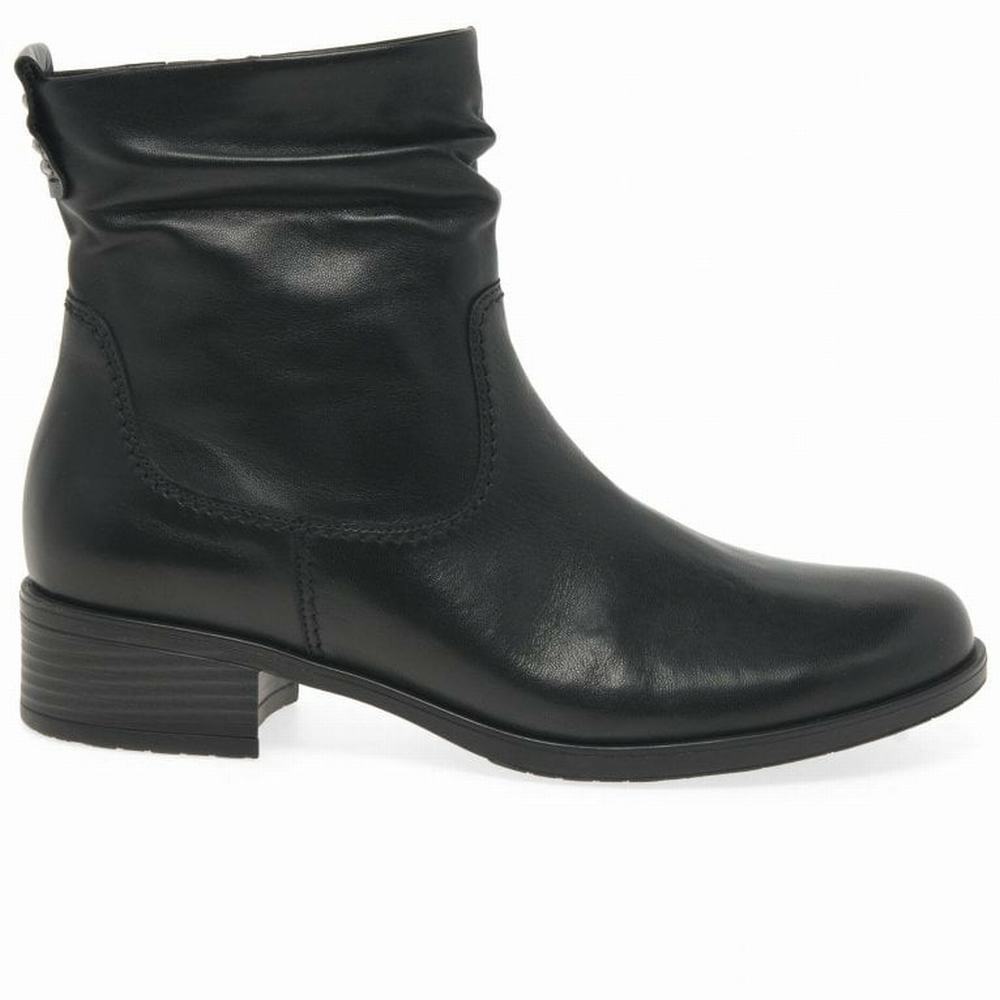 Black Gabor Mopsy Women Ankle Boots | BFHE-85461