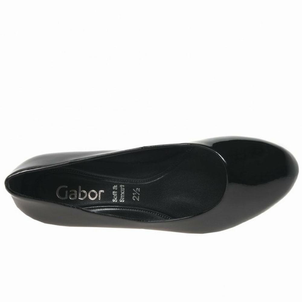 Black Gabor Nesta II Court Women Heels | CRAS-76048