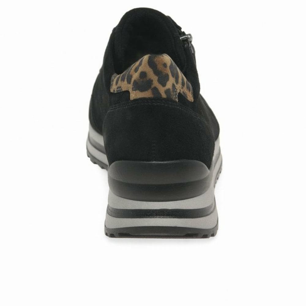 Black Gabor Nulon Women Trainers | TWON-59713