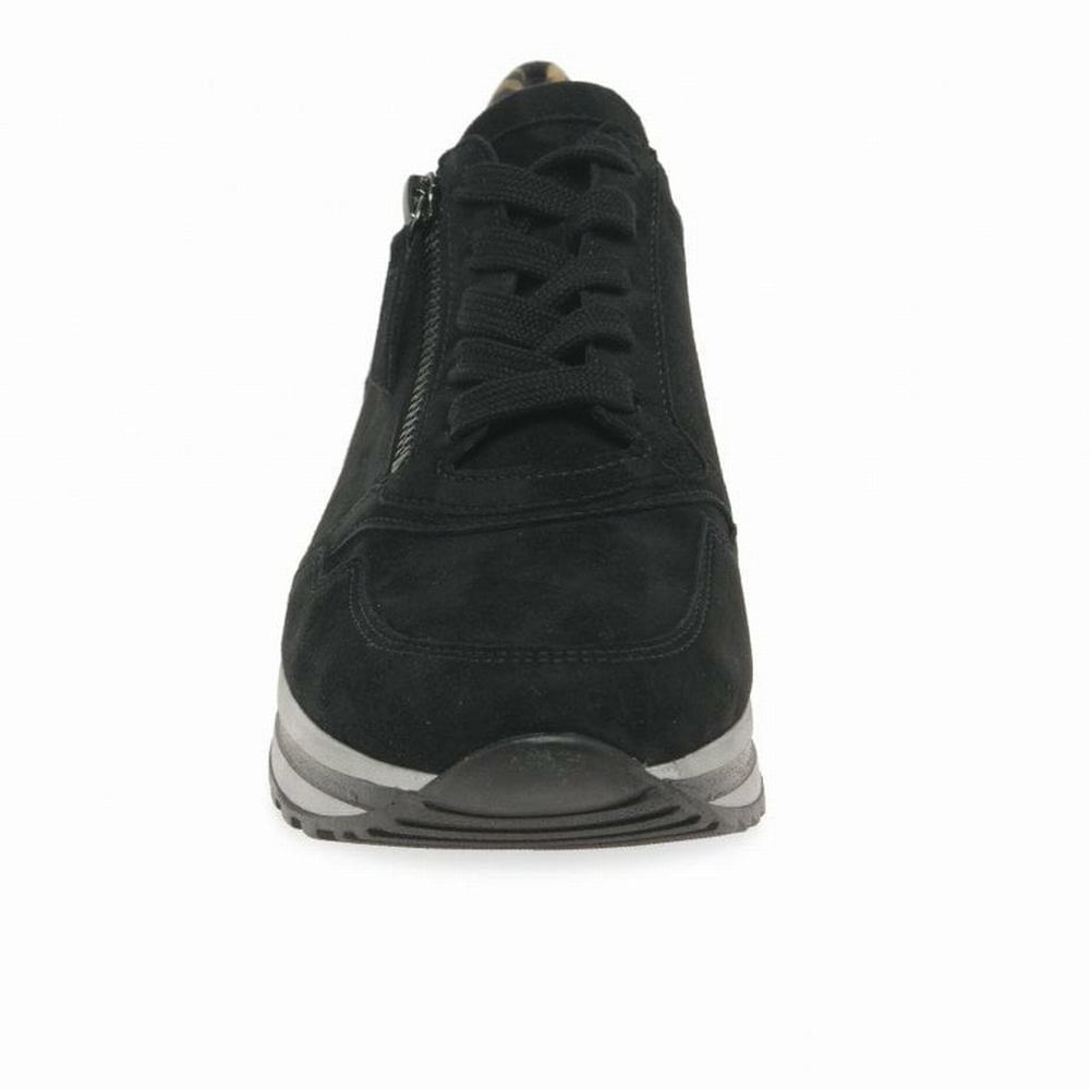 Black Gabor Nulon Women Trainers | TWON-59713