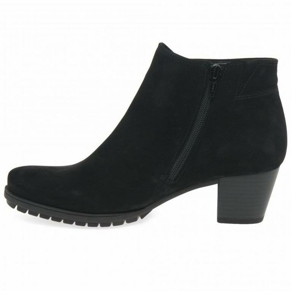 Black Gabor Olivetti Zip Fastening Women Ankle Boots | PQAD-89137