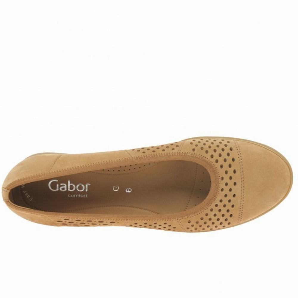 Black Gabor Pattie Punched Detail Casual Women Flat Shoes | KQMI-35694