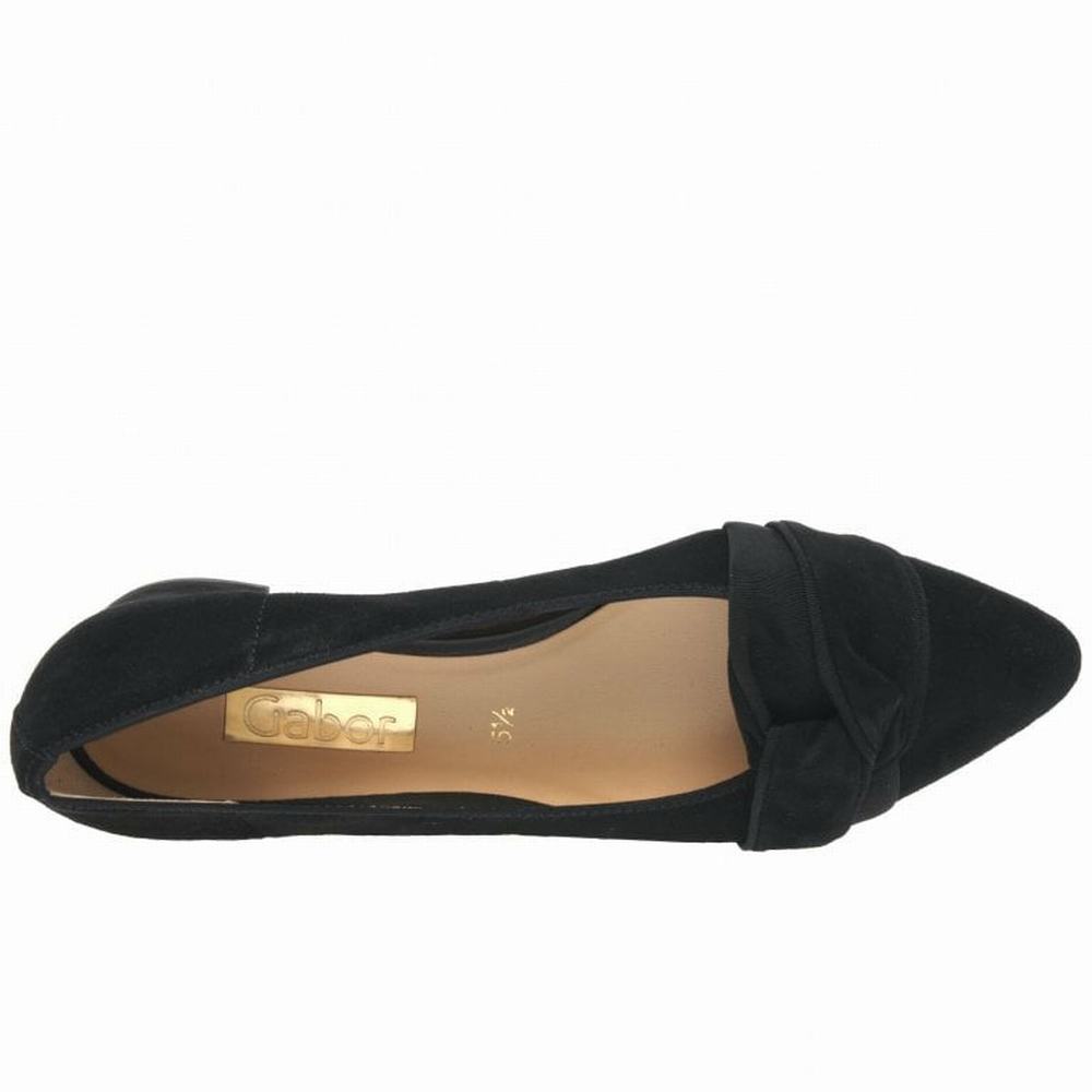 Black Gabor Prince Court Women Heels | EIOT-05483