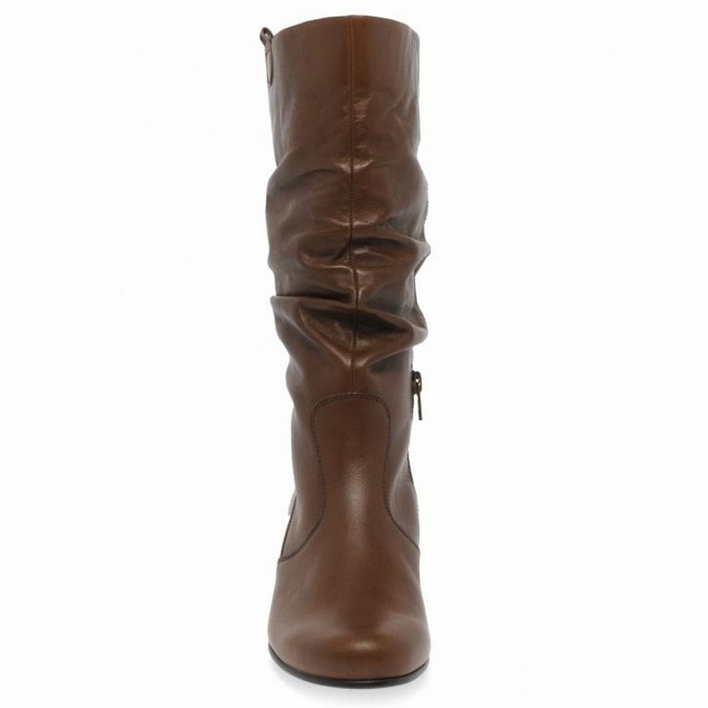 Black Gabor Rachel Leather Wide Fitting Boots Women Winter Boots | EYPZ-91607