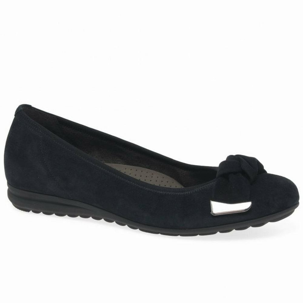 Black Gabor Silent Pumps Women Flat Shoes | UEON-34590