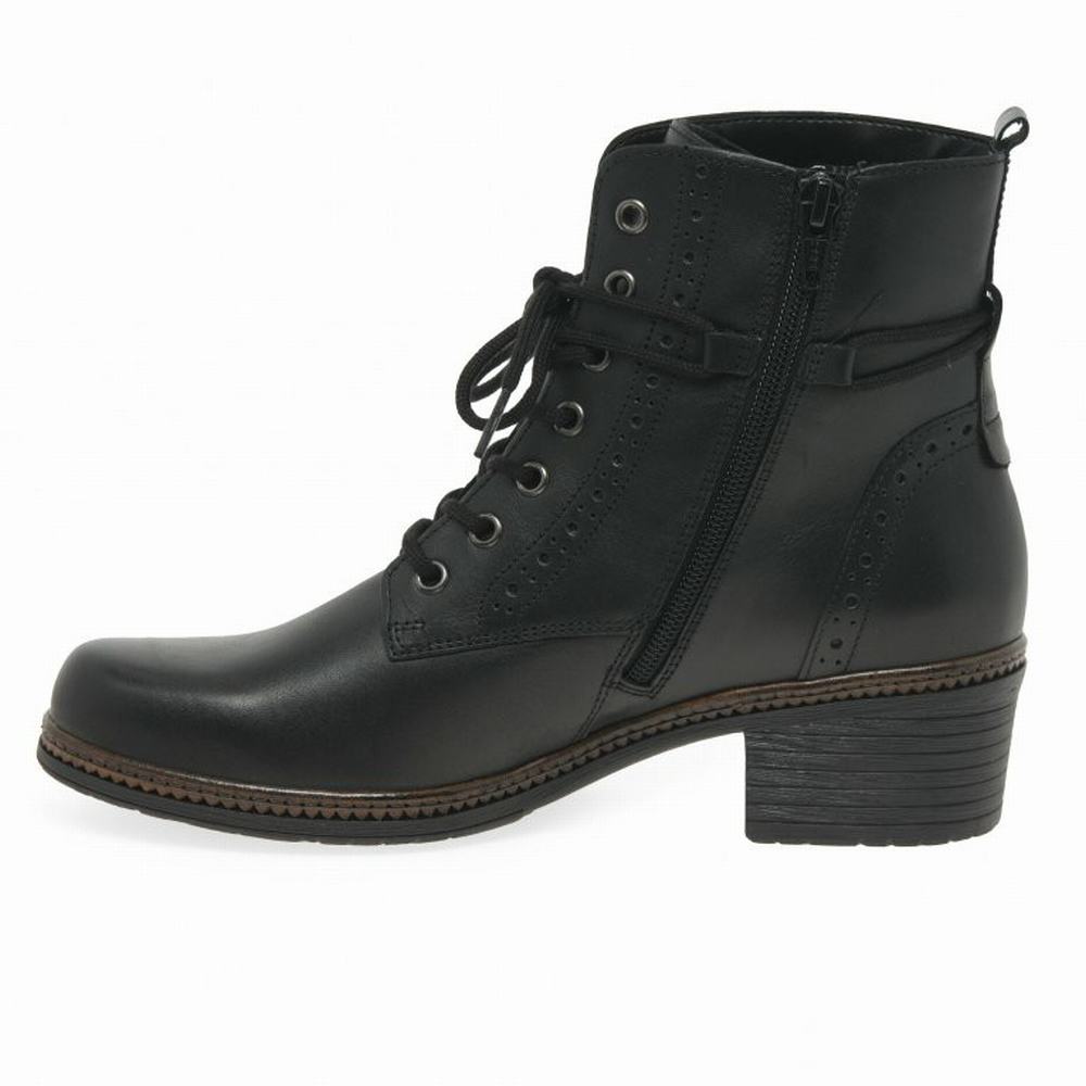 Black Gabor Soul Women Ankle Boots | NAPE-29571