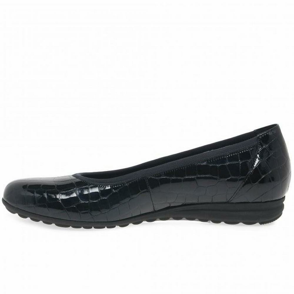 Black Gabor Splash Casual Women Flat Shoes | VPRK-43861