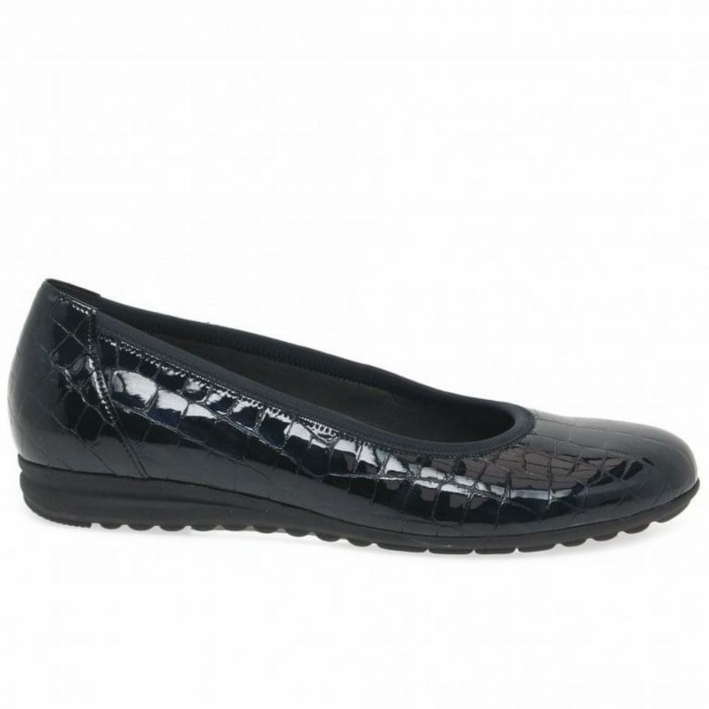 Black Gabor Splash Casual Women Flat Shoes | VPRK-43861