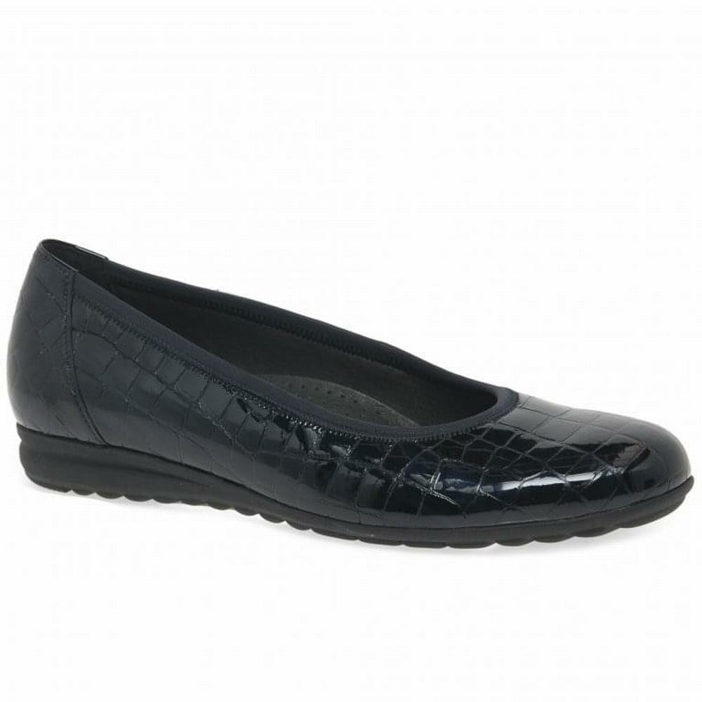 Black Gabor Splash Casual Women Flat Shoes | VPRK-43861