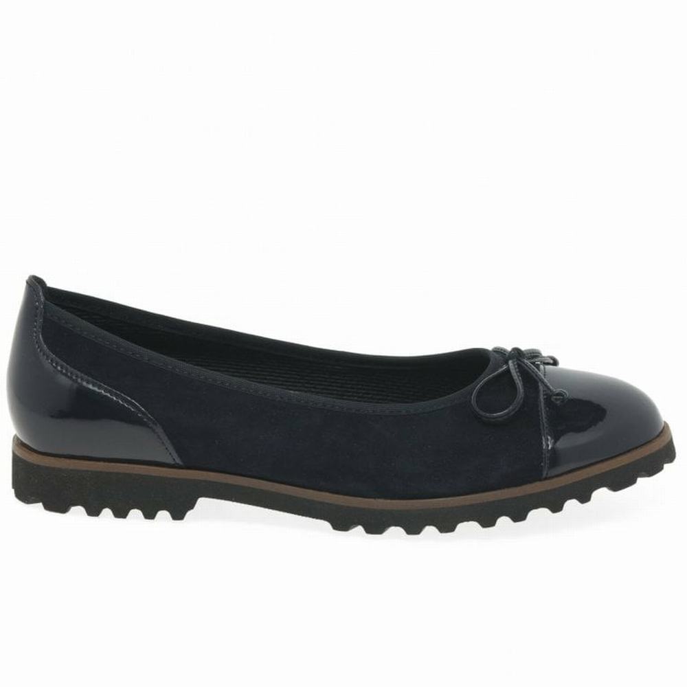 Black Gabor Temptation Casual Women Ballet Pumps | BUND-57968