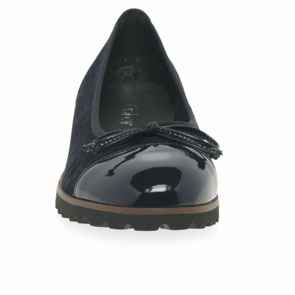 Black Gabor Temptation Casual Women Ballet Pumps | BUND-57968