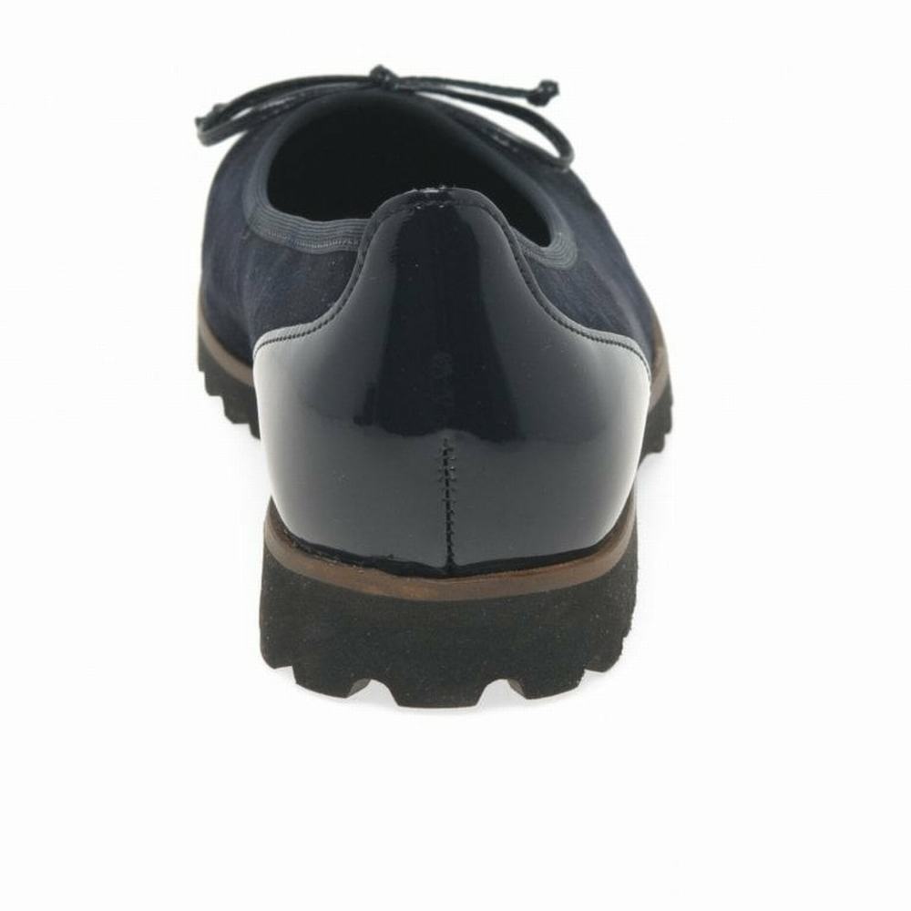 Black Gabor Temptation Casual Women Flat Shoes | UVWI-30785