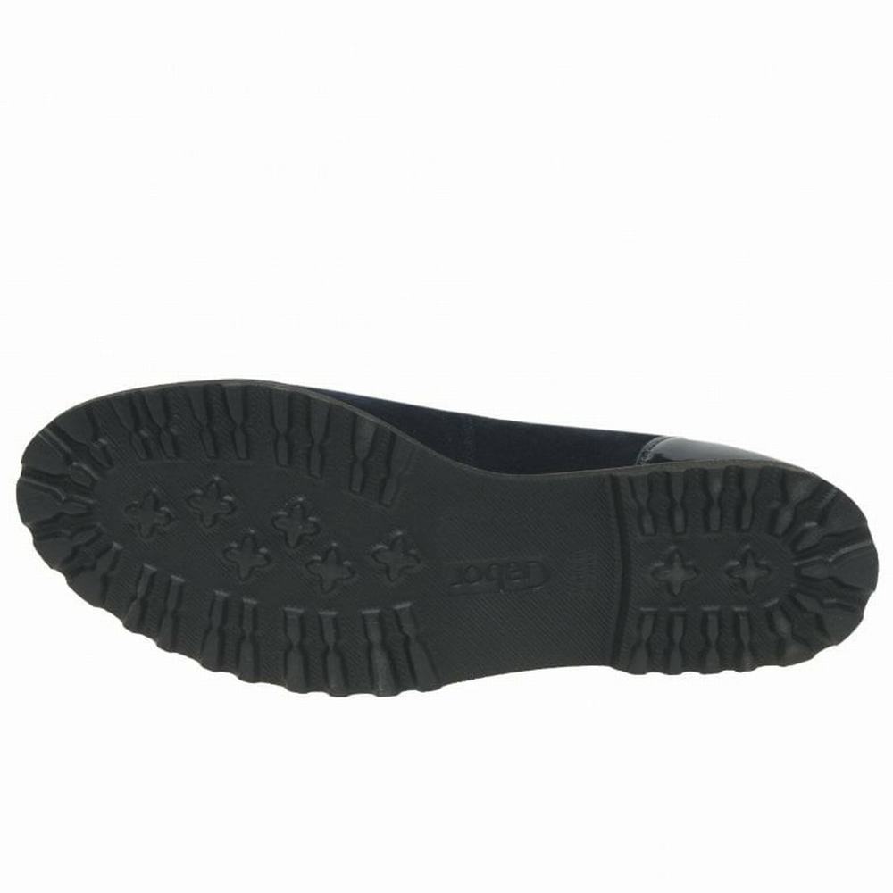 Black Gabor Temptation Casual Women Flat Shoes | UVWI-30785