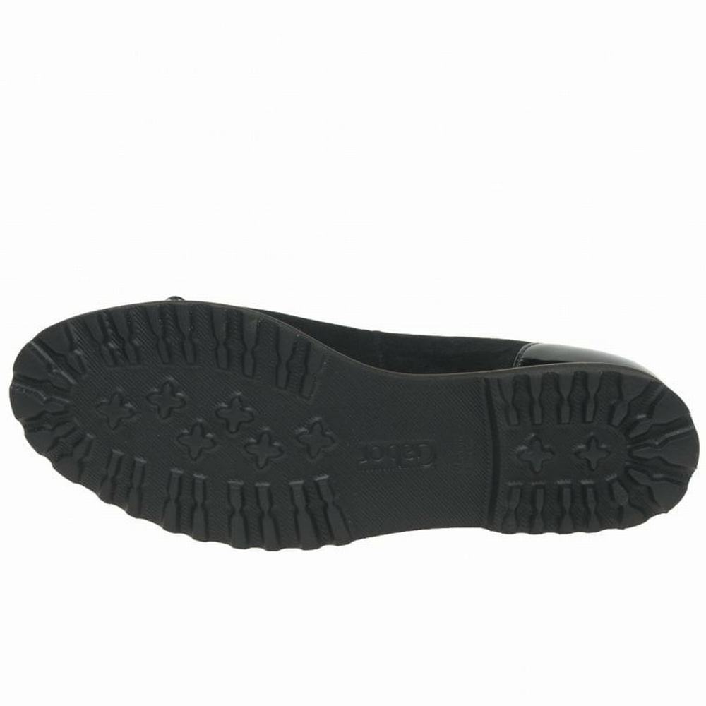 Black Gabor Temptation Casual Women Flat Shoes | DTKH-20491