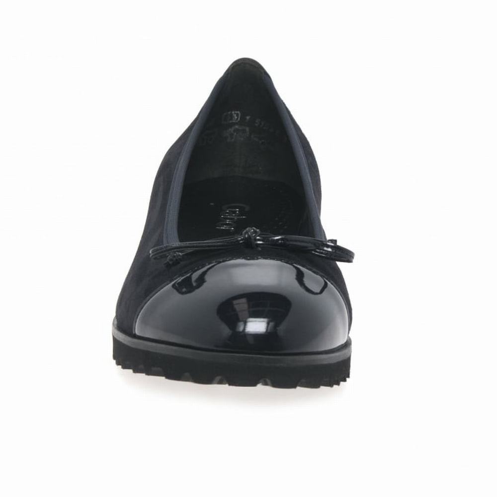 Black Gabor Temptation Casual Women Flat Shoes | AHTI-34065