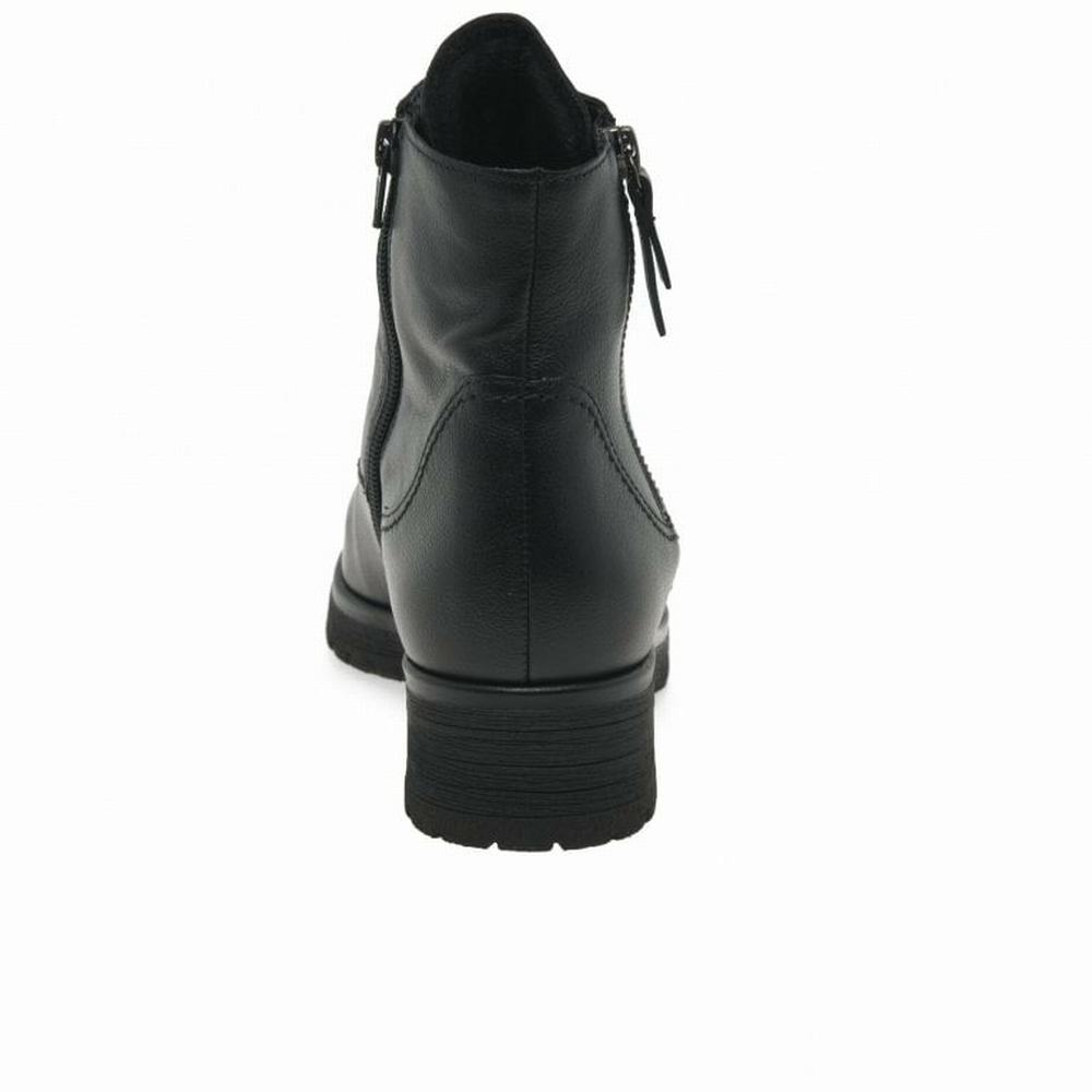 Black Gabor Zane Women Ankle Boots | HTQK-10642