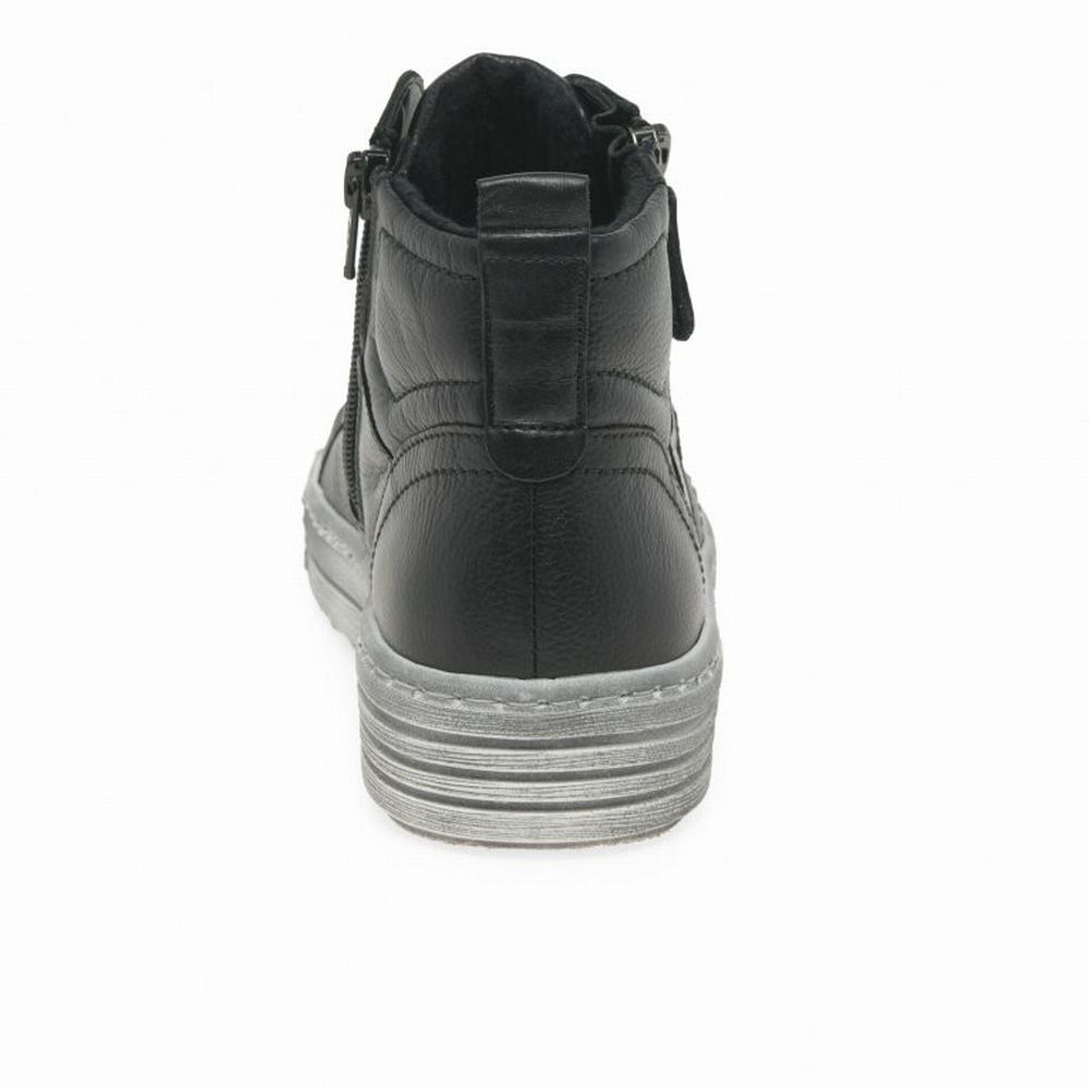 Black / Dark Grey Gabor Biss Women Trainers | DXSJ-06374