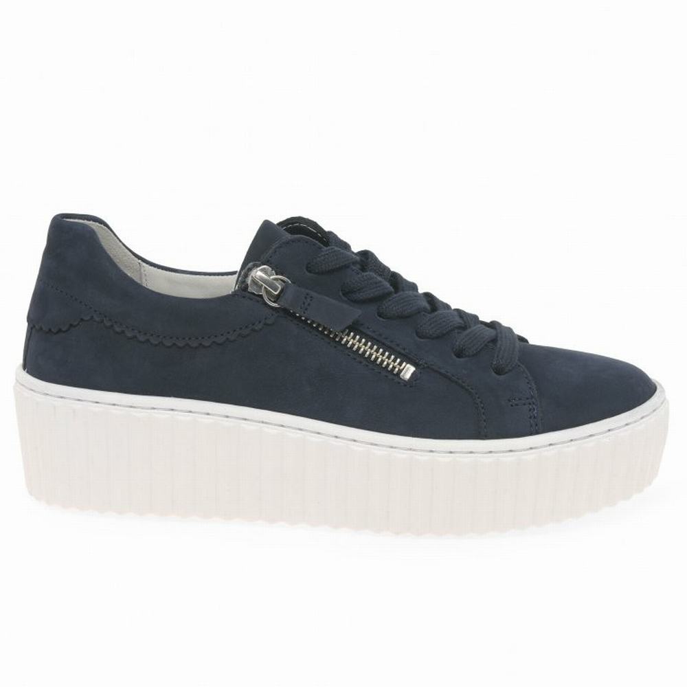 Blue Gabor Dolly Women Trainers | TQVS-71809