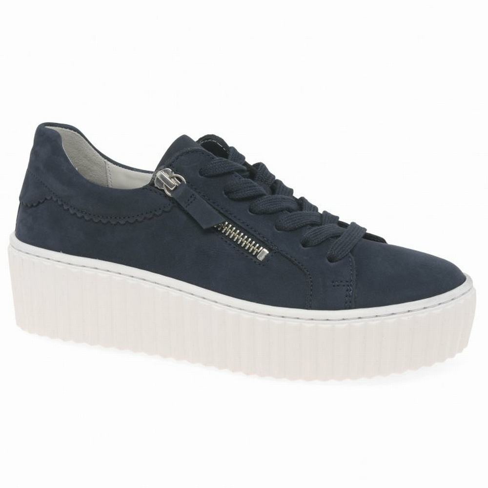 Blue Gabor Dolly Women Trainers | TQVS-71809