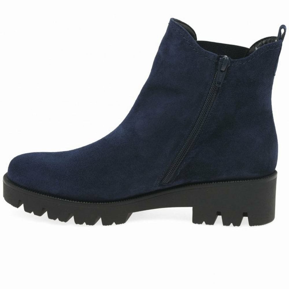 Blue Gabor Newport Women Chelsea Boots | UHEJ-40759