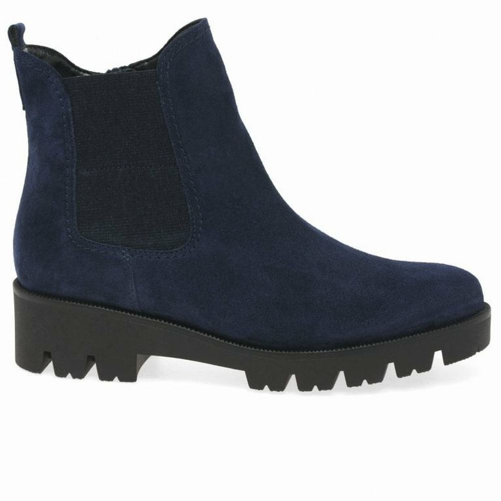 Blue Gabor Newport Women Chelsea Boots | UHEJ-40759