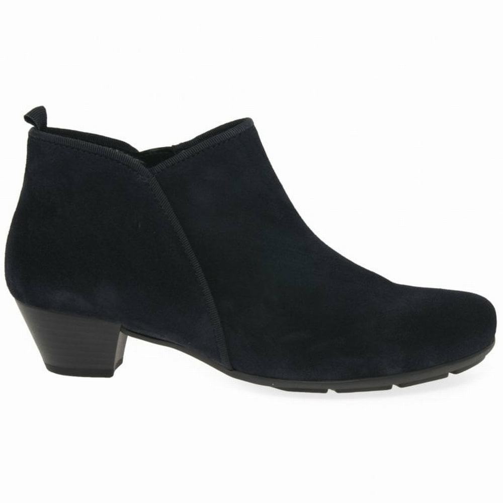 Blue Gabor Trudy Women Ankle Boots | YWIS-95462