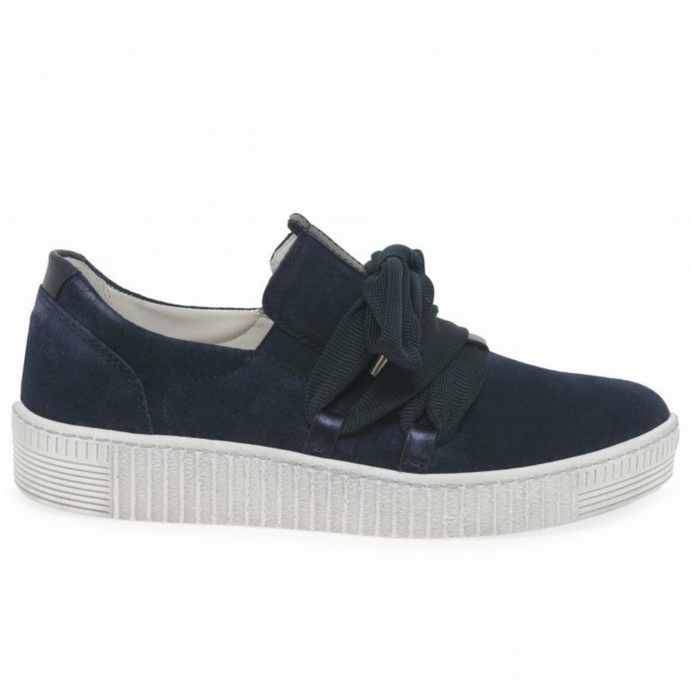 Blue Gabor Waltz Casual Women Trainers | CNMB-38049