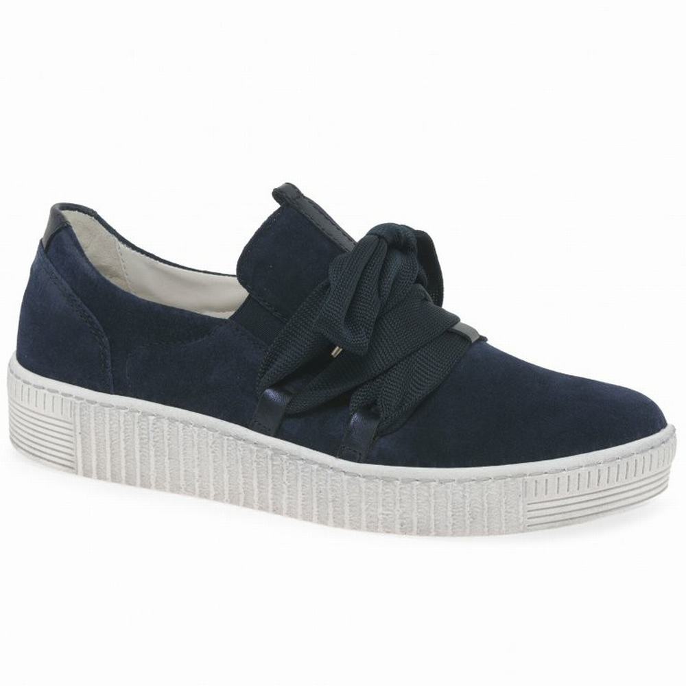 Blue Gabor Waltz Casual Women Trainers | CNMB-38049