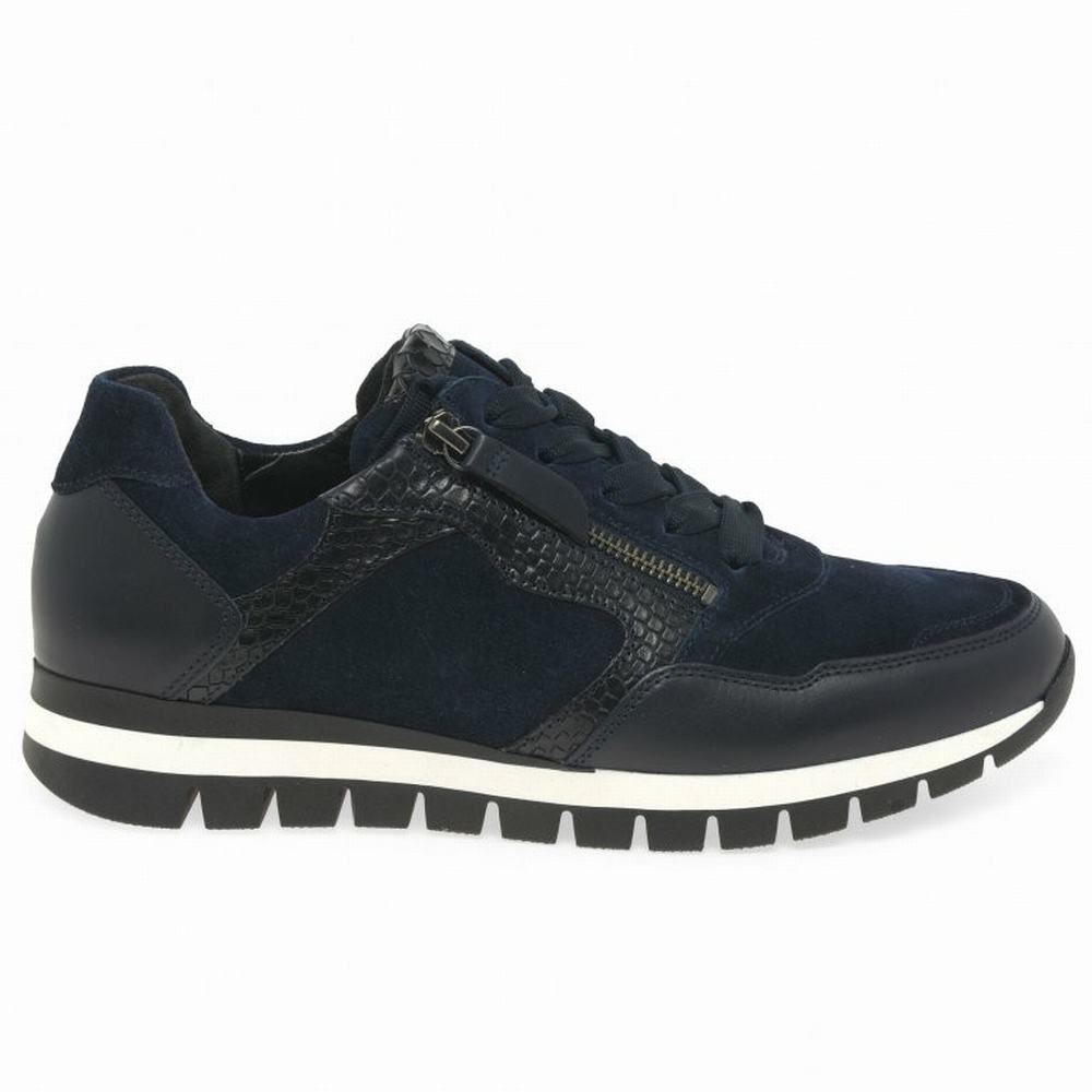 Blue Gabor Willet Women Trainers | FYAX-53910