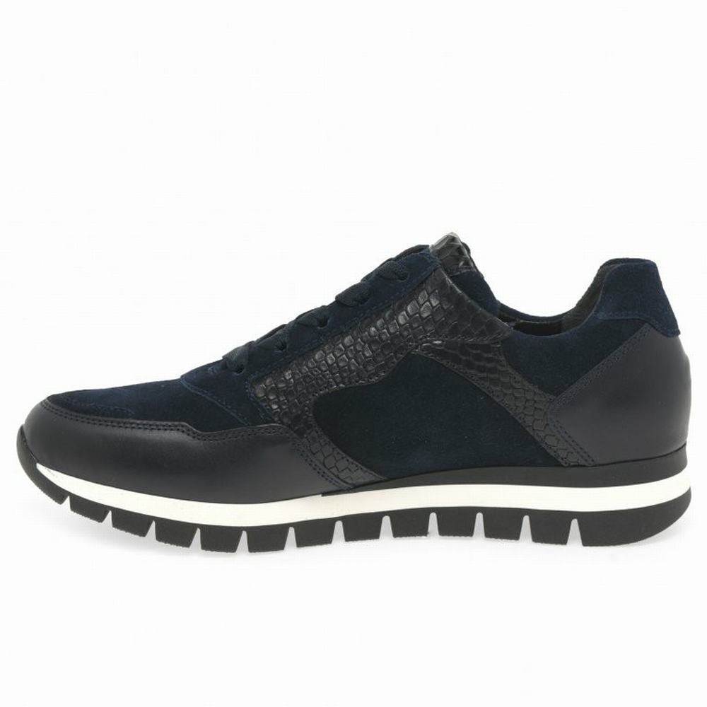 Blue Gabor Willet Women Trainers | FYAX-53910