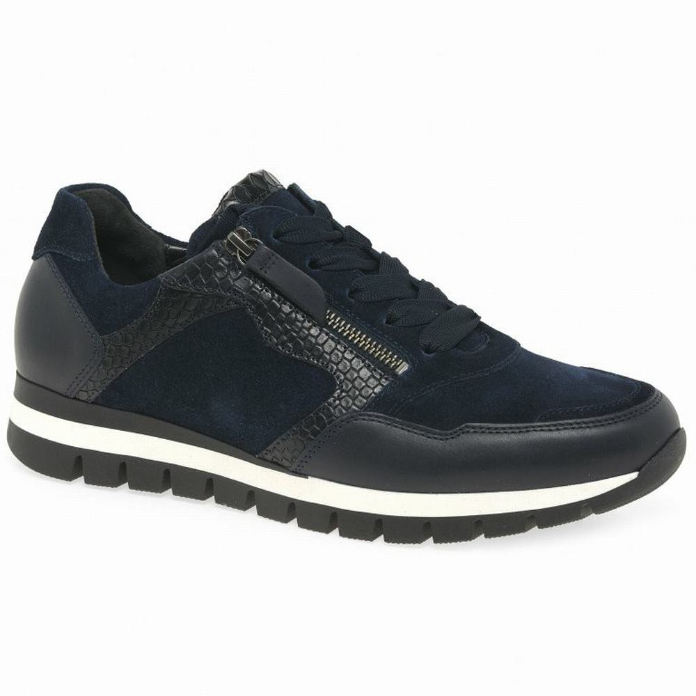 Blue Gabor Willet Women Trainers | FYAX-53910