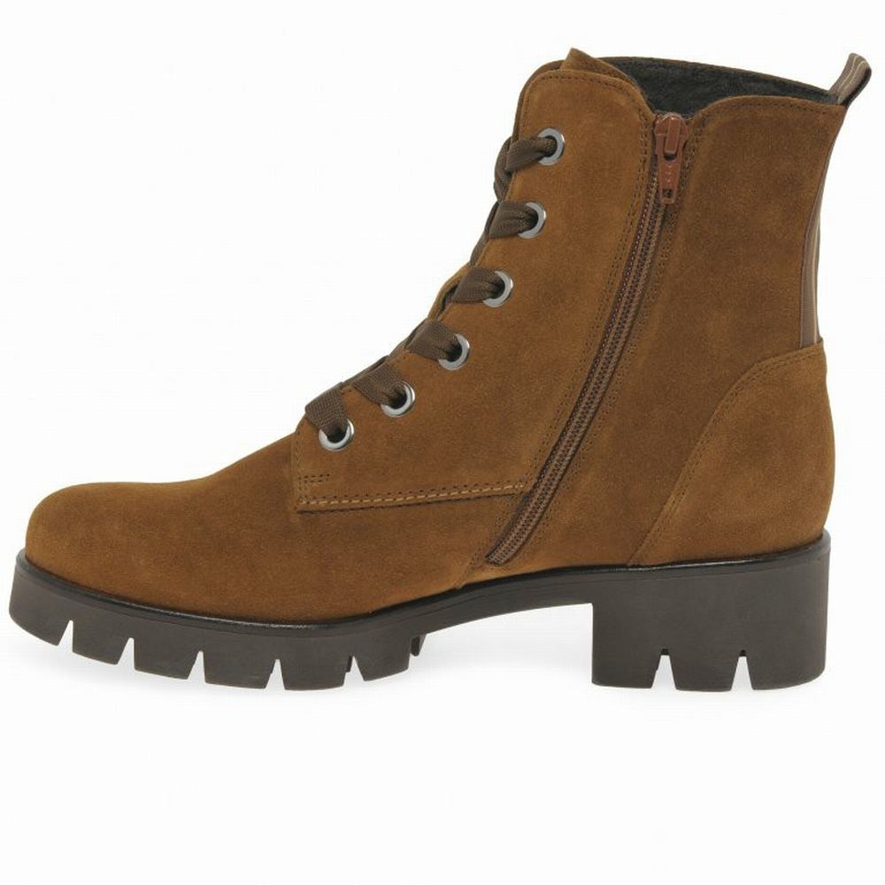 Brown Gabor Baccara Women Ankle Boots | HDCN-97206