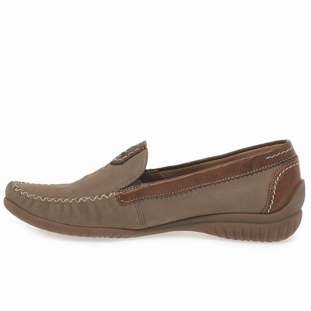 Brown Gabor California Sporty Moccasins Women Flat Shoes | IDNF-53269